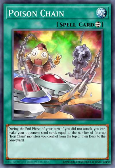 Poison Chain Common CSOC-EN053 Crossroads of Chaos Yugioh card