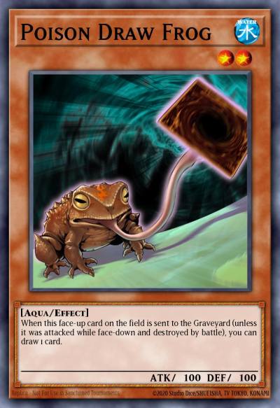 Poison Draw Frog Common CRV-EN028 Cybernetic Revolution Yugioh card
