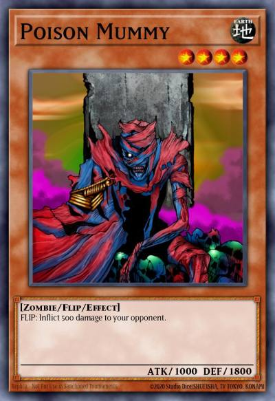 Poison Mummy Common PGD-016 Pharaonic Guardian Yugioh card