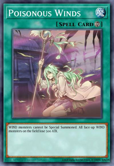 Poisonous Winds Common PHSW-EN062 Photon Shockwave Yugioh card