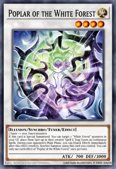 Poplar of the White Forest Super Rare ALIN-EN041 Alliance Insight Yugioh card