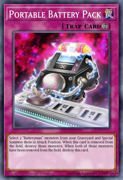 Portable Battery Pack Common LODT-EN074 Light of Destruction Yugioh card
