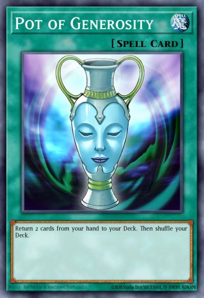 Pot of Generosity Common CRV-EN043 Cybernetic Revolution Yugioh card