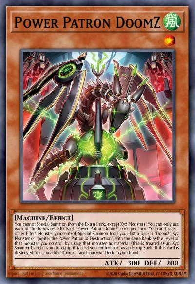 Power Patron DoomZ Super Rare DOOD-EN011 Doom of Dimensions Yugioh card