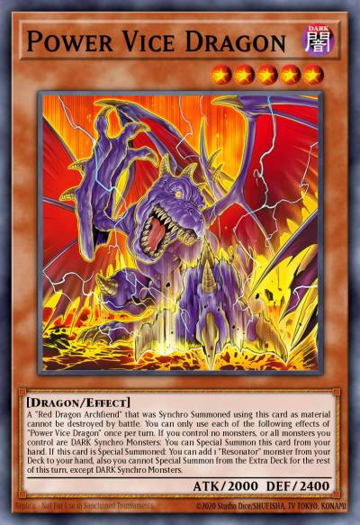 Power Vice Dragon Secret Rare BLZD-EN002 Blazing Dominion Yugioh card