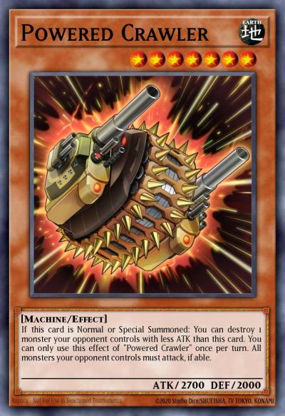 Powered Crawler Secret Rare BLAR-EN002 Battles of Legend Armageddon Yugioh card