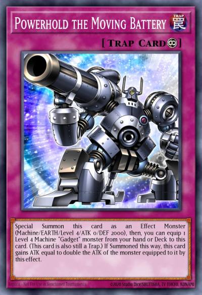 Powerhold the Moving Battery Super Rare FIGA-EN005 Fists of the Gadgets Yugioh card