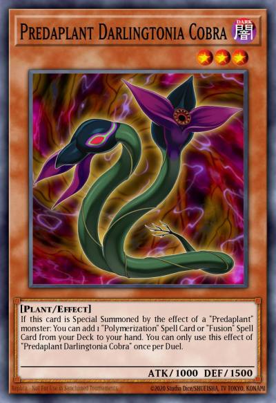Predaplant Darlingtonia Cobra Common MACR-EN010 Maximum Crisis Yugioh card