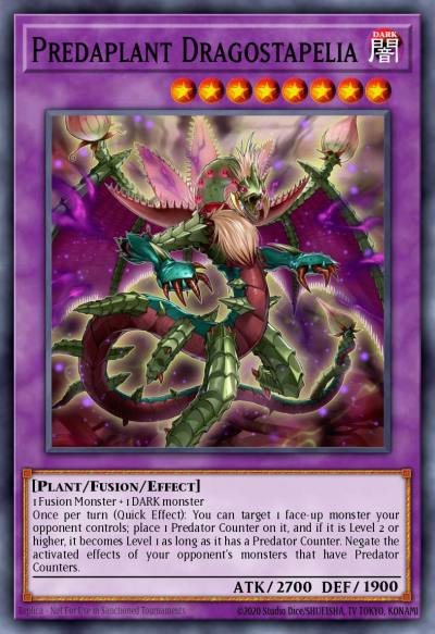 Predaplant Dragostapelia Common MP19-EN228 2019 Gold Sarcophagus Tin Mega Pack Yugioh card