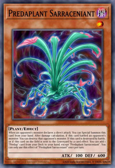 Predaplant Sarraceniant Super Rare FUEN-EN001 Fusion Enforcers Yugioh card