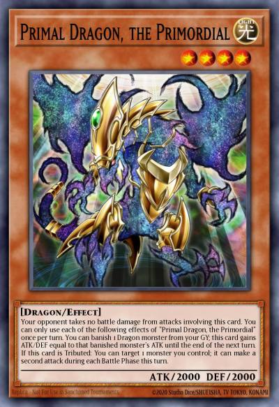Primal Dragon the Primordial Ultra Rare GFP2-EN036 Ghosts From the Past The 2nd Haunting Yugioh card