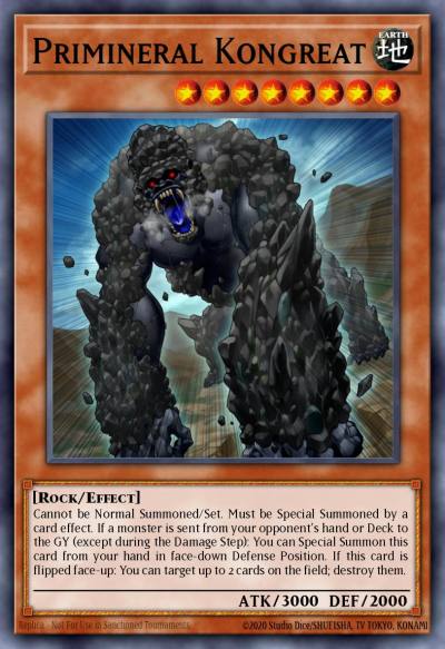 Primineral Kongreat Super Rare CHIM-EN024 Chaos Impact Yugioh card
