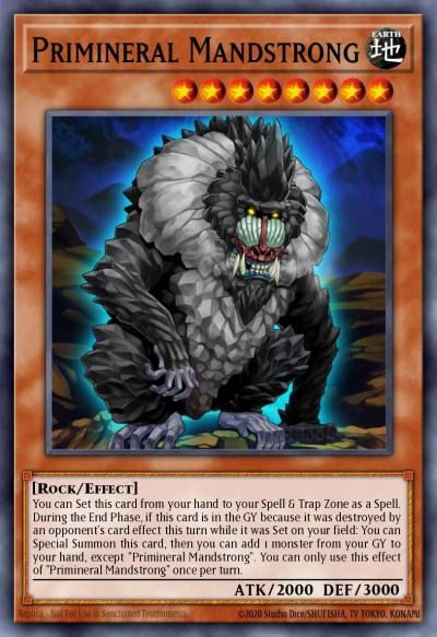 Primineral Mandstrong Common CHIM-EN081 Chaos Impact Yugioh card