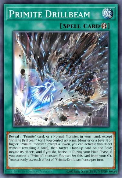 Primite Drillbeam Prismatic Secret Rare MP25-EN115 2025 Mega-Pack Tin Yugioh card