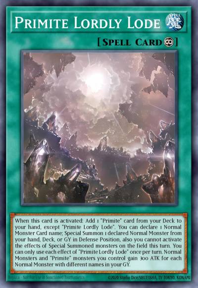 Primite Lordly Lode Prismatic Secret Rare MP25-EN114 2025 Mega-Pack Tin Yugioh card