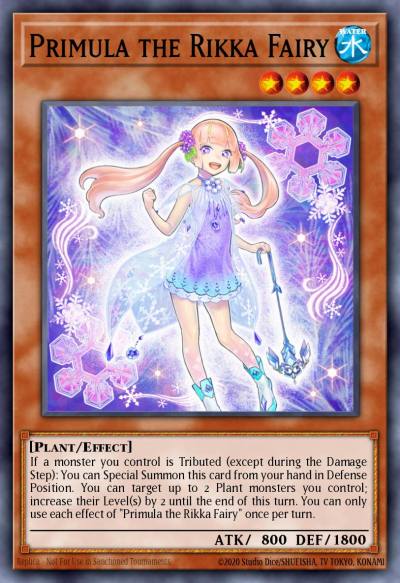 Primula the Rikka Fairy Secret Rare SESL-EN015 Secret Slayers Yugioh card