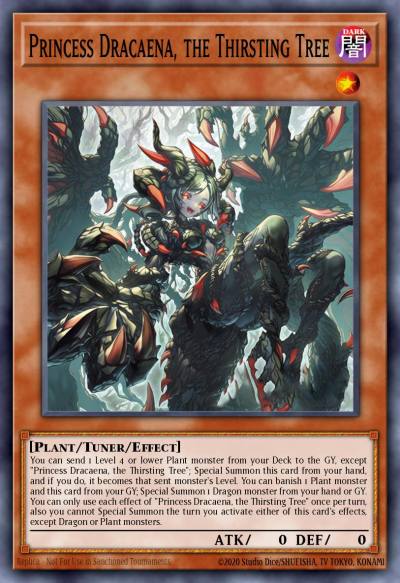 Princess Dracaena, the Thirsting Tree Secret Rare BLZD-EN027 Blazing Dominion Yugioh card