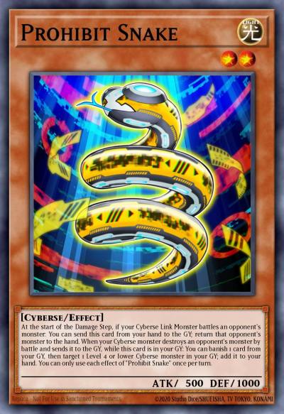 Prohibit Snake Super Rare FIGA-EN038 Fists of the Gadgets Yugioh card