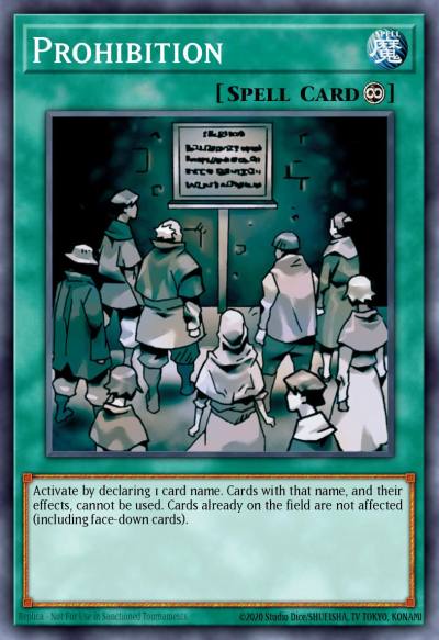 Prohibition Super Rare CP08-EN002 Champion Pack Game Eight Yugioh card