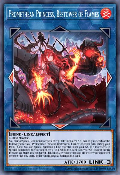 Promethean Princess Bestower of Flames Quarter Century Secret Rare PHNI-EN052 Phantom Nightmare Yugioh card