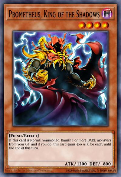 Prometheus King of the Shadows Super Rare DESO-EN047 Destiny Soldiers Yugioh card