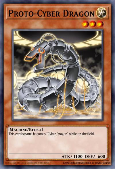 Proto-Cyber Dragon Common SDCR-EN005 Cyber Dragon Revolution Structure Deck Yugioh card