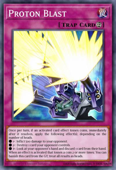 Proton Blast Super Rare LED2-EN017 Legendary Duelists Ancient Millennium Yugioh card