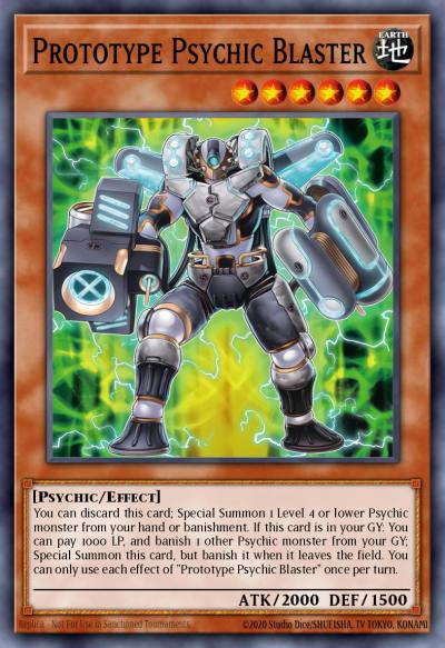Prototype Psychic Blaster Common DUAD-EN016 Duelists Advance Yugioh card