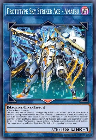 Prototype Sky Striker Ace - Amatsu Ultra Rare L26D-ENS35 Legendary Modern Decks 2026 Yugioh card