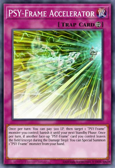 PSY-Frame Accelerator Common MP17-EN162 2017 Mega-Tin Mega Pack Yugioh card