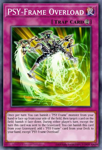PSY-Frame Overload Rare HSRD-EN037 High-Speed Riders Yugioh card