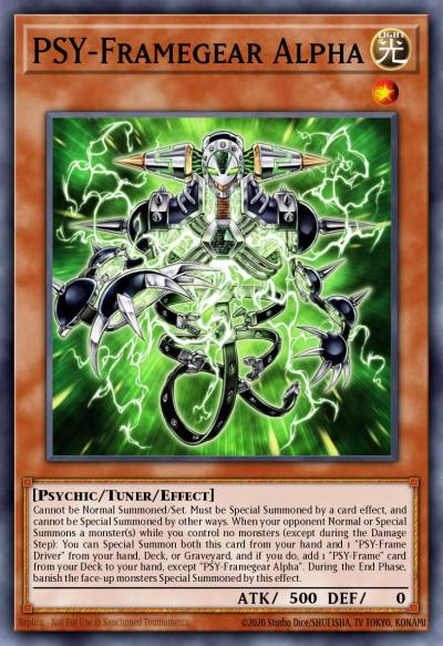 PSY-Framegear Alpha Common HSRD-EN029 High-Speed Riders Yugioh card