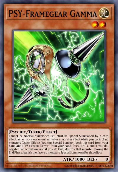 PSY-Framegear Gamma Super Rare EXFO-ENSE3 Extreme Force Special Edition Yugioh card