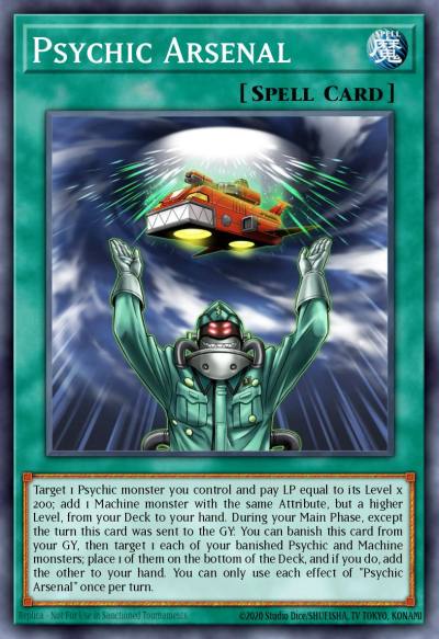 Psychic Arsenal Common MP25-EN327 2025 Mega-Pack Tin Yugioh card