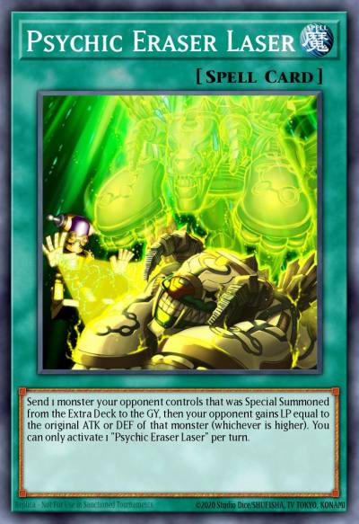 Psychic Eraser Laser Common MP22-EN052 2022 Tin of the Pharaohs Gods Yugioh card