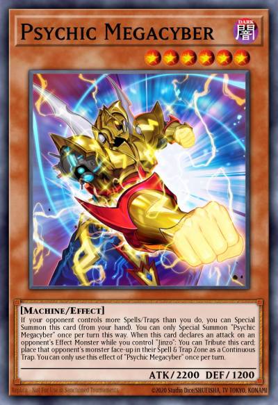 Psychic Megacyber Rare LED7-EN033 Legendary Duelists Rage of Ra Yugioh card