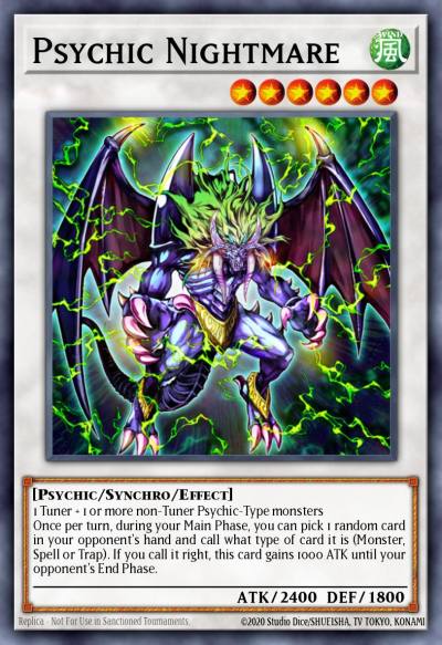 Psychic Nightmare Secret Rare DREV-EN085 Duelist Revolution Yugioh card