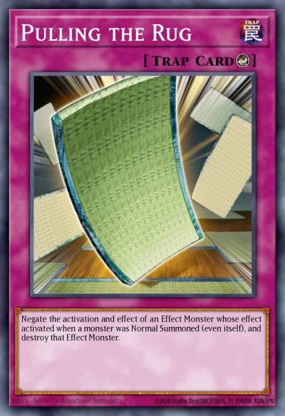 Pulling the Rug Rare CP05-EN010 Champion Pack Game Five Yugioh card