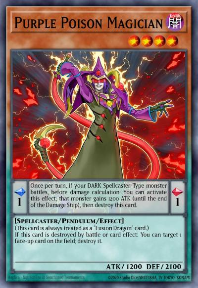 Purple Poison Magician Ultra Rare PEVO-EN006 Pendulum Evolution Yugioh card
