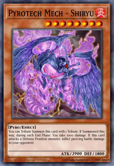 Pyrotech Mech - Shiryu Mosaic Rare BP02-EN122 Battle Pack 2 War of the Giants Yugioh card