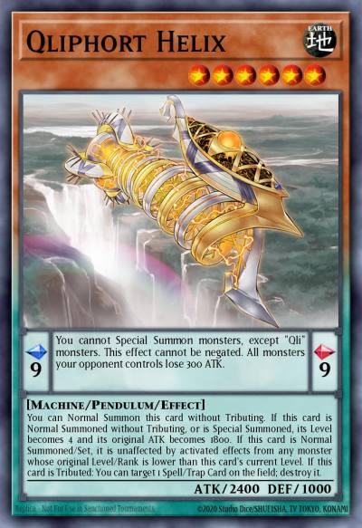 Qliphort Helix Super Rare NECH-EN023 The New Challengers Yugioh card
