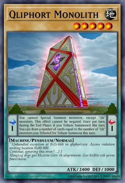 Qliphort Monolith Super Rare PEVO-EN058 Pendulum Evolution Yugioh card