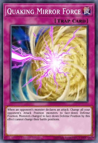 Quaking Mirror Force Ultra Rare BOSH-EN076 Breakers of Shadow Yugioh card