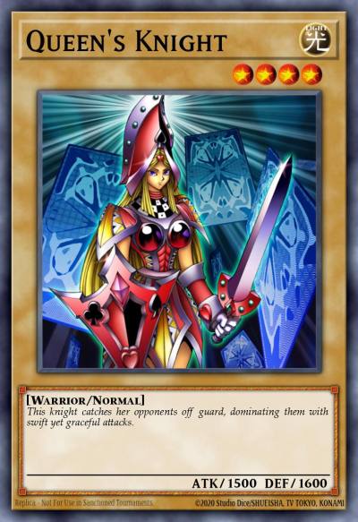 Queens Knight Common STAX-EN001 2-Player Starter Set Yugioh card