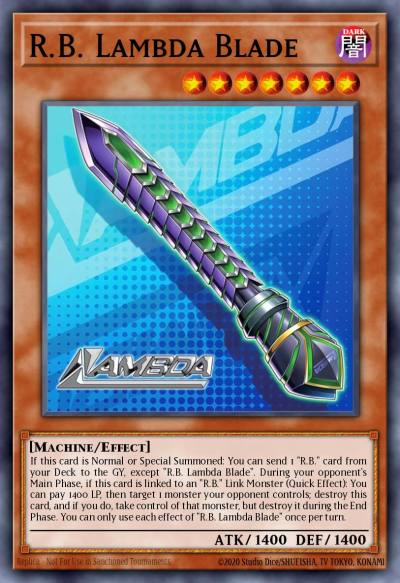 RB Lambda Blade Common DOOD-EN091 Doom of Dimensions Yugioh card