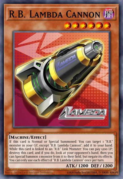 RB Lambda Cannon Starlight Rare DOOD-EN090 Doom of Dimensions Yugioh card