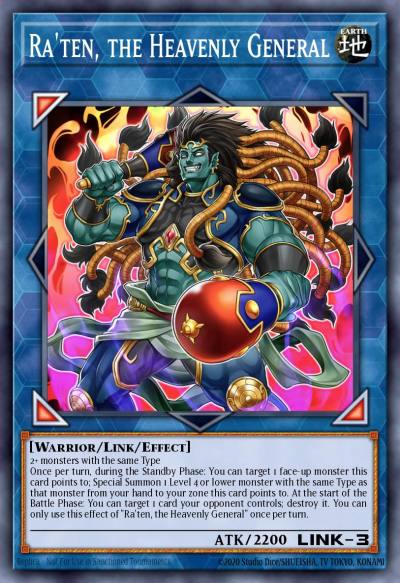 Raten the Heavenly General Common DAMA-EN084 Dawn of Majesty Yugioh card