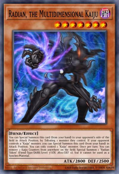 Radian the Multidimensional Kaiju Rare MP16-EN163 2016 Mega-Tin Mega Pack Yugioh card