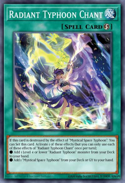 Radiant Typhoon Chant Starlight Rare DOOD-EN061 Doom of Dimensions Yugioh card