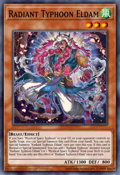 Radiant Typhoon Eldam Super Rare DOOD-EN013 Doom of Dimensions Yugioh card